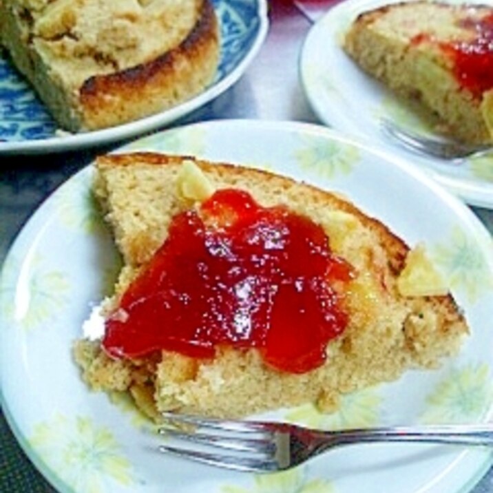 炊飯器でさつま芋入りホットケーキ